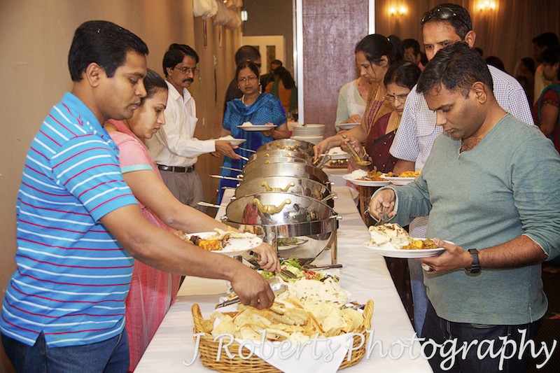 indian banquet food at Parra Villa Function Centre - party photography sydney